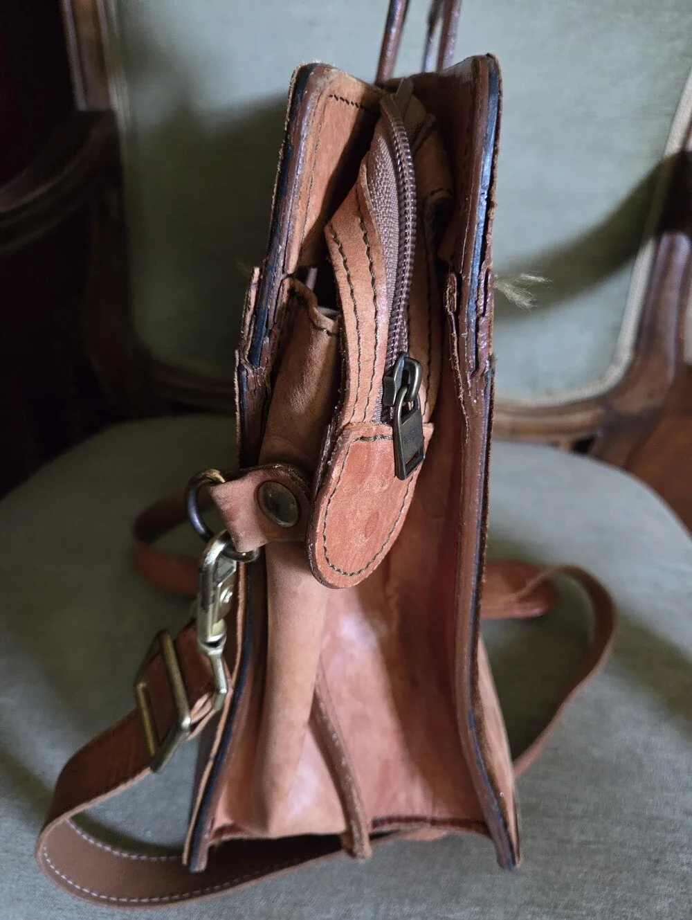 Vintage Leather Hartmann Top Handle Belting Leather Business Briefcase Portfolio